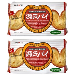 SANRITSU 三立製菓 源氏派, 心形酥餅, 24枚入, 120g, 2袋