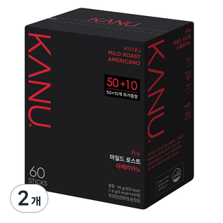 카누 마일드 로스트 아메리카노, 1.6g, 60개입, 2개