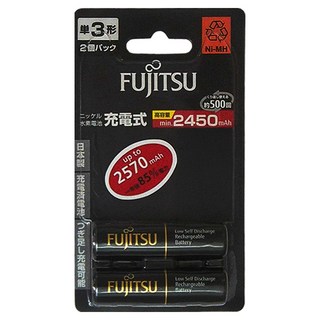 FUJITSU 富士通充電池 HR-3UTHC 2B 低自放 AA/3號, 2個, 1組