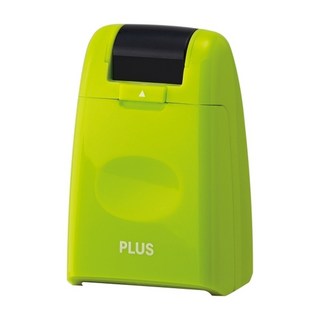 PLUS 普樂士 Kespon 滾輪個人資料保護章 輕鬆遮蓋個資 保障個人隱私 適用於帳單/明信片/信封, 綠色, 1個