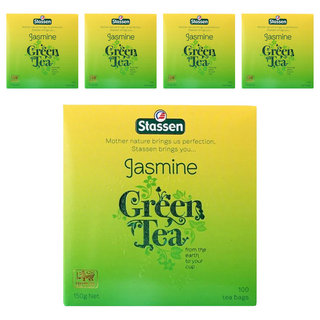 Stassen 司迪生 茉莉綠茶 150g, 1.5g, 100包, 5盒