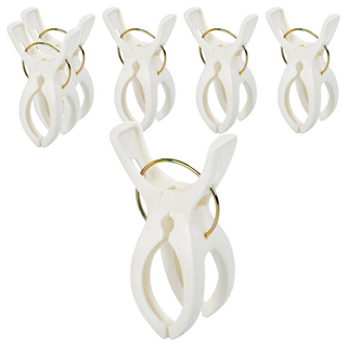 PONYKASEI Y型曬衣夾M6入, 白色, 1組