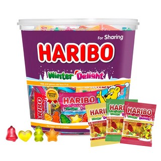 HARIBO 冬季歡樂軟糖 82入, 980g, 1個
