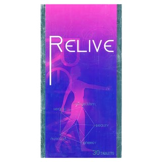 RELIVE 白藜蘆醇錠, 1個, 30顆