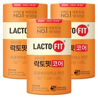 創坤當健康Lactofit Live Lactobacillus Core, 120克, 3罐