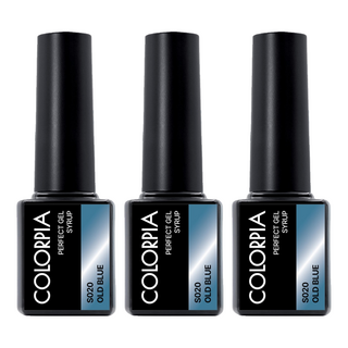 Colorpia 一步式糖漿凝膠指甲, 3個, S020 復古藍, 6g