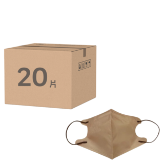 MITENXIN 天心生醫 立體3D 成人醫療口罩, 摩卡, 10片, 2包