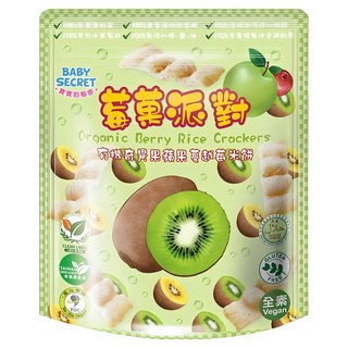 BABY SECRET 寶寶的秘密 有機米餅, 奇異果 + 蘋果 + 蔓越莓, 25g, 1個