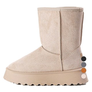 TAMINA 女性用保暖厚底中筒雪靴 TMA33