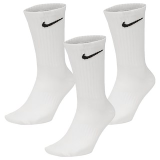 NIKE 耐吉 基本款長襪, 白色, 3雙