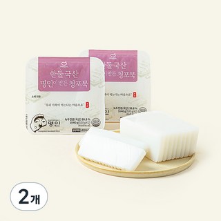 한둘 국산 명인이 만든 청포묵, 520g, 2개입, 2개