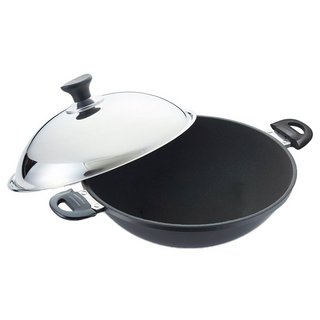 MiyAco 米雅可 陶瓷不沾炒鍋 42cm 附蓋 雙耳 MY-B01W422 台灣製造, 1入