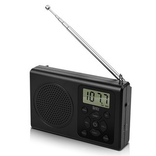 브리츠 휴대용 FM 라디오, BZ-R120, 블랙