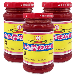 大全 麻油辣椒醬 台灣產, 135g, 3罐