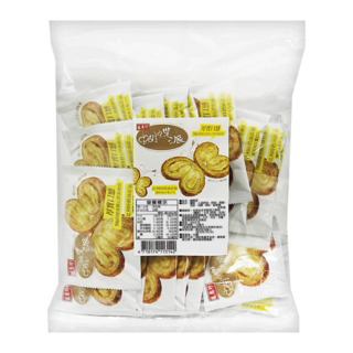 盛香珍 蝴蝶派 原味奶油 厚實口感 16個, 400g, 1袋