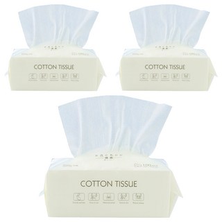 一次性洗臉巾 20 x 15cm 100抽, 平紋款, 1組