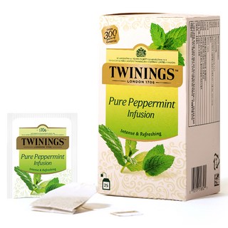 트와이닝 퓨어 페퍼민트 티백, 2g, 25개입, 1개