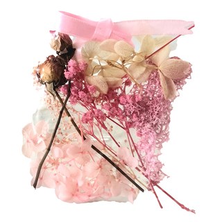 A-ONE 匯旺 浮游花DIY花材包 3包, H21 桃花映月 彩色, 天然乾燥花材, 手作裝飾禮品