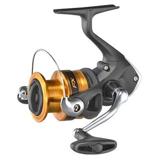 SHIMANO 19 FX 1000 釣魚捲線器, 黑色 + 橘色, 1個, 1000型