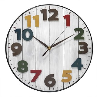 Kinyo 立體北歐掛鐘 CL-201 12吋 307 x 307 x 48mm, 彩色