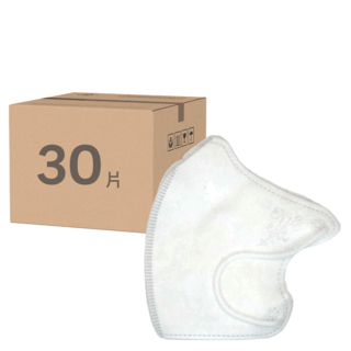 EYL'S 艾爾絲 成人3D醫療口罩13 x 11cm 80g 30片, 1盒, 雪白色