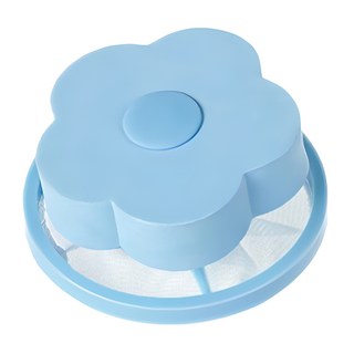 洗衣機濾毛器 Set 12 漂浮 櫻花粉, 藍色, 1組