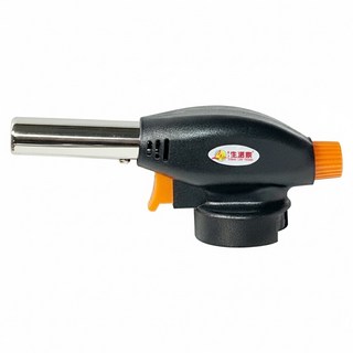 Lofor 樂活生活家 鴨嘴獸 電子瓦斯噴燈頭, 1個, 黑色 + 橘色