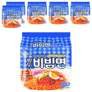 paldo 八道 香辣冷拌麵 韓國乾拌麵 蘋果汁添加, 30包