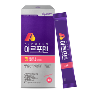 DAESANG Wellife Fit左旋精胺酸補充果凍隨身包 15條入, 300g, 1盒