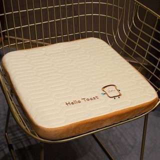 夏季小動物冰絲涼感海綿坐墊 柔軟海綿 外套可拆洗, 吐司