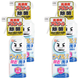 LEC 激落新型抗菌洗淨電解水, 4個, 400ml