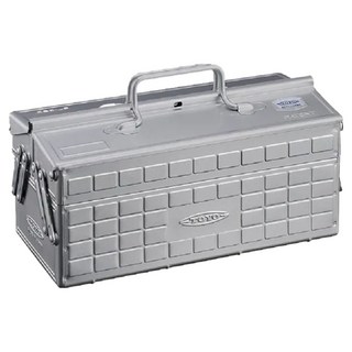 TOYO STEEL 東洋鋼鐵 鋼製雙層手提兩段式收納箱, 日本製造, 431 x 222 x 110mm, 1個