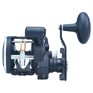 PENN RIVAL 機械式碼錶捲線器 重量18.3 oz / 519 grams HT-100墊片 鋼材培林, RIV15LWLC RIVAL 15 LW LC REEL BOX, 挑戰者 黑色