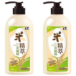 毛寶 米精萃洗碗精 超強去污能力 溫和不傷手, 1kg, 2瓶