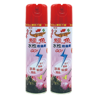 鱷魚 水性噴霧殺蟲劑, 600ml, 2瓶