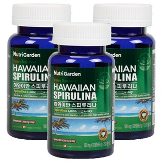Nutri Garden 夏威夷螺旋藻錠, 120顆, 3罐