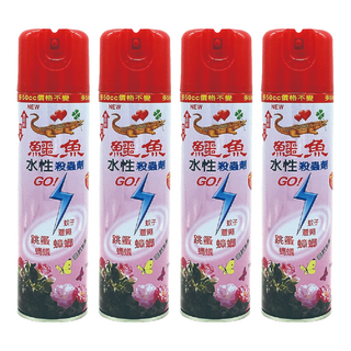 鱷魚 水性噴霧殺蟲劑, 600ml, 4瓶