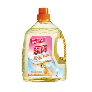藍寶 油切洗碗精 清爽柑橘薄荷香 有效去除魚肉腥味 對肌膚溫和不傷手 高生物分解度, 3kg, 1瓶