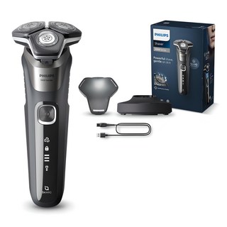 필립스 SkinIQ 5000 시리즈 전기면도기, S5887/29, 카본 그레이