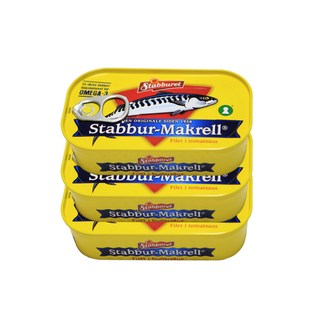 Stabbur 原味鯖魚罐頭, 110g, 3個