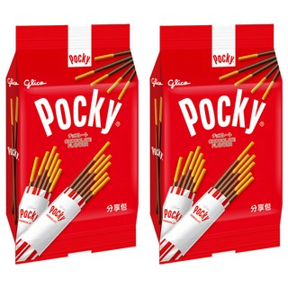 glico 格力高 Pocky 百奇 巧克力棒分享包, 81g, 2袋