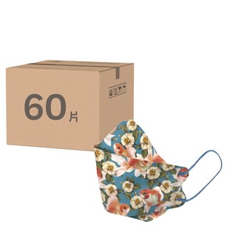 ABIS 成人韓式立體 醫用口罩 20.5 x 8cm Zihling山茶花與小金魚, 知更鳥的蛋, 10片, 6盒