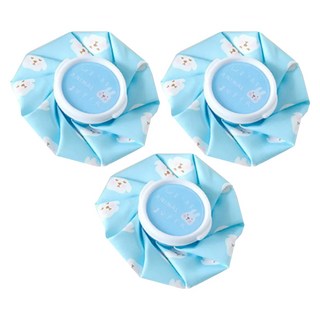 咪咪購物 保冷保溫兩用袋 (3入) 藍色小狗 熱水袋 冰敷袋 熱敷袋 冰敷 熱敷 暖手寶 暖宮袋, 1組