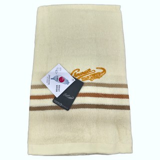 Crocodile 鱷魚 星夜物語小浴巾, 61*112公分 100%棉 台灣製, 黃色, 1條