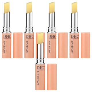 DHC 純欖護唇膏 1.5g 橄欖精華油深層滋潤 無香料溫和呵護, 無色, 5支