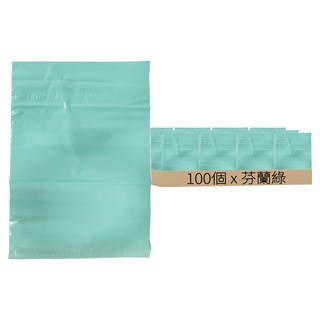 理享家 加厚快遞包裝自黏破壞寄件袋 XL(52 x 38cm) 100個, 芬蘭綠, 1捲
