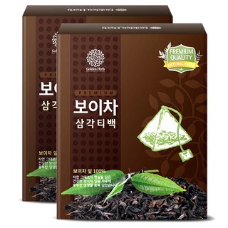 골든허브 프리미엄 보이차 삼각티백, 1g, 100개입, 2개