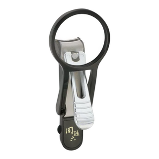 KAI 貝印 関孫六 放大鏡指甲刀 HC-3528, 黑色, 1個