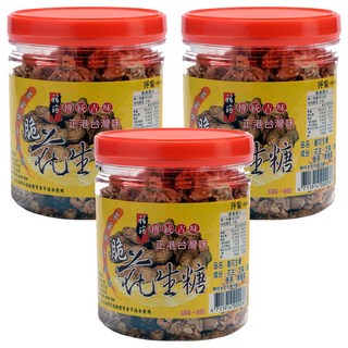 福瑄 脆花生糖 正港台灣古早味 含花生、芝麻、麥芽, 300g, 3罐