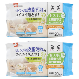 LEC 激落倍半碳酸鈉居家及地板清潔濕巾, 2包